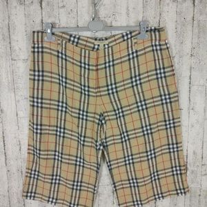 Unisex Burberry linen shorts